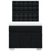 Pat box spring cu saltea, negru, 80x200 cm, textil - WALTI WALTI