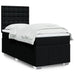 Pat box spring cu saltea, negru, 80x200 cm, textil - WALTI WALTI