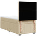 Pat box spring cu saltea, crem, 80x200 cm, textil - WALTI WALTI