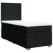 Pat box spring cu saltea, negru, 90x190 cm, textil - WALTI WALTI