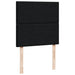 Pat box spring cu saltea, negru, 90x190 cm, textil - WALTI WALTI