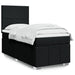 Pat box spring cu saltea, negru, 90x190 cm, textil - WALTI WALTI