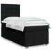 Pat box spring cu saltea, negru, 90x190 cm, textil - WALTI WALTI
