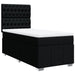 Pat box spring cu saltea, negru, 90x190 cm, textil - WALTI WALTI
