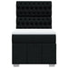 Pat box spring cu saltea, negru, 90x190 cm, textil - WALTI WALTI