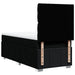 Pat box spring cu saltea, negru, 90x190 cm, textil - WALTI WALTI