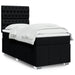Pat box spring cu saltea, negru, 90x190 cm, textil - WALTI WALTI