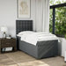 Pat box spring cu saltea, gri închis, 90x190 cm, textil - WALTI WALTI