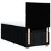 Pat box spring cu saltea, negru, 90x190 cm, textil - WALTI WALTI