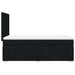 Pat box spring cu saltea, negru, 90x200 cm, textil - WALTI WALTI