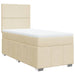 Pat box spring cu saltea, crem, 90x200 cm, textil - WALTI WALTI