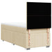 Pat box spring cu saltea, crem, 90x200 cm, textil - WALTI WALTI