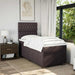 Pat box spring cu saltea, maro închis, 90x200 cm, textil - WALTI WALTI