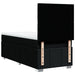 Pat box spring cu saltea, negru, 90x200 cm, textil - WALTI WALTI