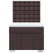 Pat box spring cu saltea, maro închis, 90x200 cm, textil - WALTI WALTI