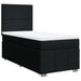 Pat box spring cu saltea, negru, 100x200 cm, textil - WALTI WALTI