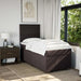 Pat box spring cu saltea, maro închis, 100x200 cm, textil - WALTI WALTI