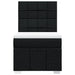 Pat box spring cu saltea, negru, 100x200 cm, textil - WALTI WALTI