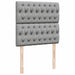 Pat box spring cu saltea, gri deschis, 100x200 cm, textil - WALTI WALTI