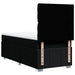Pat box spring cu saltea, negru, 100x200 cm, textil - WALTI WALTI