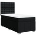 Pat box spring cu saltea, negru, 100x200 cm, textil - WALTI WALTI