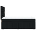 Pat box spring cu saltea, negru, 100x200 cm, textil - WALTI WALTI