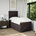 Pat box spring cu saltea, maro închis, 100x200 cm, textil - WALTI WALTI