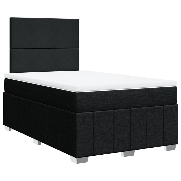 Pat box spring cu saltea, negru, 120x190 cm, catifea - WALTI WALTI