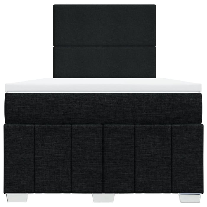 Pat box spring cu saltea, negru, 120x190 cm, catifea - WALTI WALTI