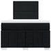 Pat box spring cu saltea, negru, 120x190 cm, catifea - WALTI WALTI