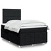 Pat box spring cu saltea, negru, 120x190 cm, catifea - WALTI WALTI