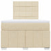 Pat continental cu saltea, crem, 120x190 cm, textil - WALTI WALTI