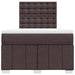 Pat box spring cu saltea, maro închis, 120x190 cm, textil - WALTI WALTI