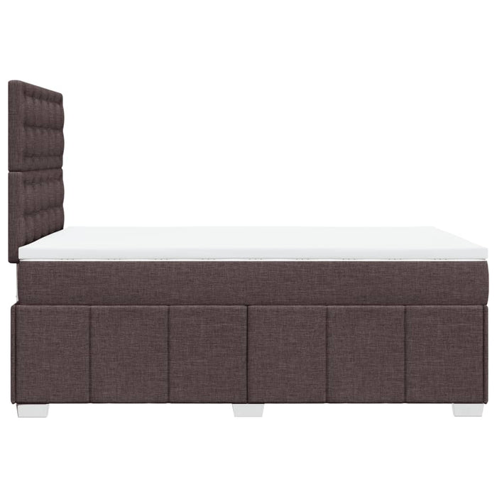 Pat box spring cu saltea, maro închis, 120x190 cm, textil - WALTI WALTI