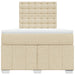 Pat continental cu saltea, crem, 120x190 cm, textil - WALTI WALTI