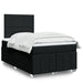Pat box spring cu saltea, negru, 120x200 cm, textil - WALTI WALTI