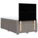 Pat box spring cu saltea, gri taupe, 120x200 cm, textil - WALTI WALTI