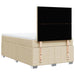 Pat box spring cu saltea, crem, 120x200 cm, textil - WALTI WALTI