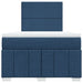 Pat box spring cu saltea, albastru, 120x200 cm, textil - WALTI WALTI