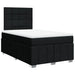 Pat box spring cu saltea, negru, 120x200 cm, textil - WALTI WALTI