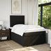 Pat box spring cu saltea, negru, 120x200 cm, textil - WALTI WALTI