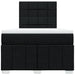 Pat box spring cu saltea, negru, 120x200 cm, textil - WALTI WALTI