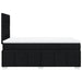 Pat box spring cu saltea, negru, 120x200 cm, textil - WALTI WALTI