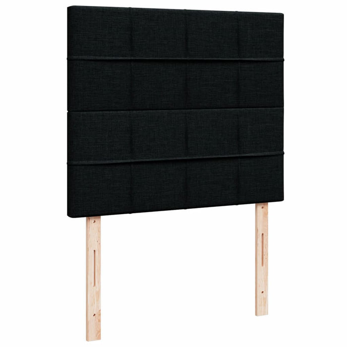 Pat box spring cu saltea, negru, 120x200 cm, textil - WALTI WALTI