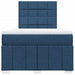 Pat box spring cu saltea, albastru, 120x200 cm, textil - WALTI WALTI