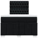 Pat box spring cu saltea, negru, 120x200 cm, textil - WALTI WALTI