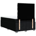 Pat box spring cu saltea, negru, 120x200 cm, textil - WALTI WALTI