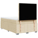 Pat box spring cu saltea, crem, 120x200 cm, textil - WALTI WALTI