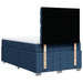 Pat box spring cu saltea, albastru, 120x200 cm, textil - WALTI WALTI