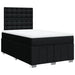 Pat box spring cu saltea, negru, 120x200 cm, textil - WALTI WALTI